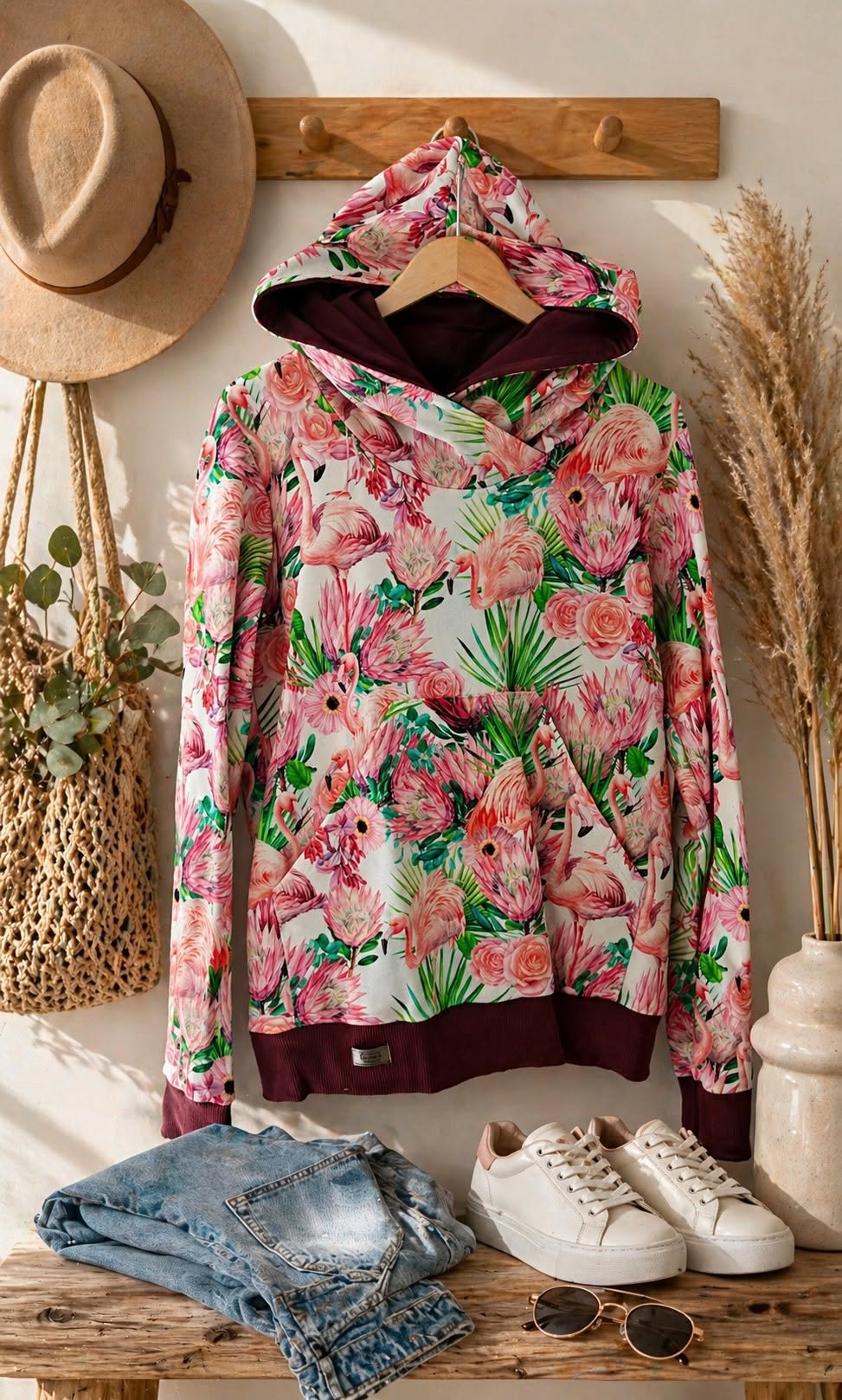 Bluza damska Flamingo Garden Premium