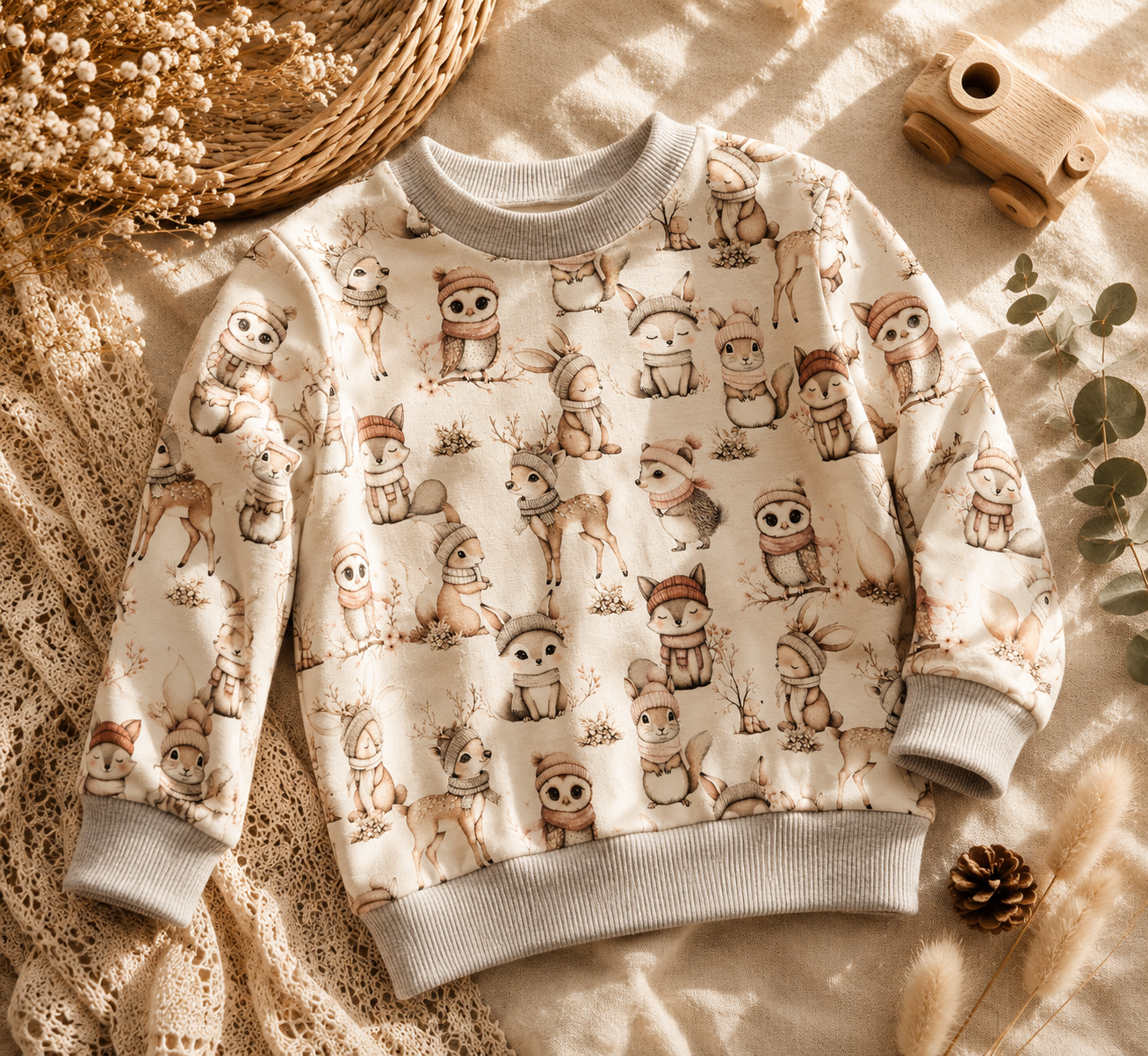 Bluza dziecięca „Zimowy Las” – bluza premium dla chłopca i dziewczynki | Little Atelier