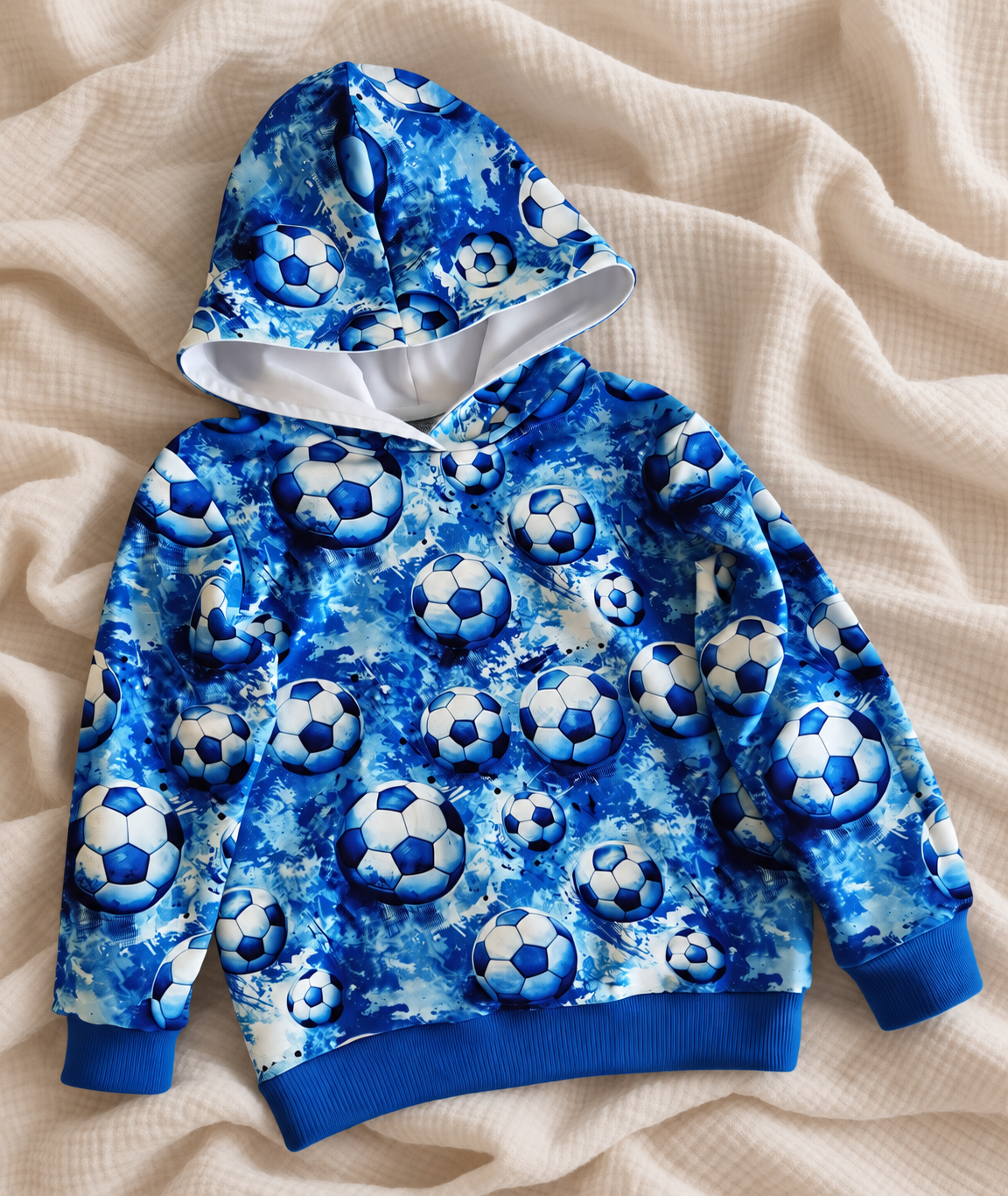 Bluza z kapturem „Piłka nożna” – Little Atelier