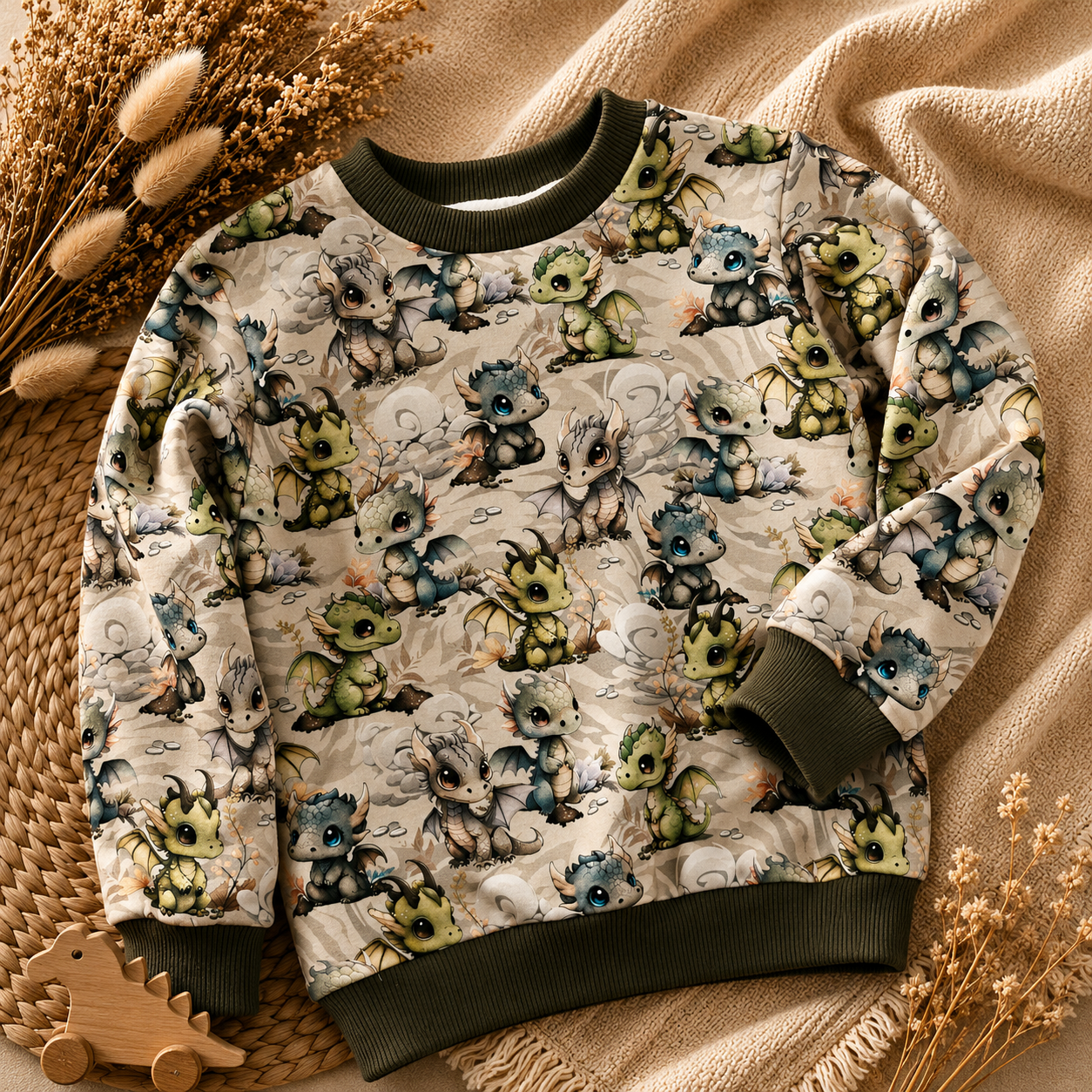 Bluza dziecięca Smoczki – odzież dziecięca premium Little Atelier