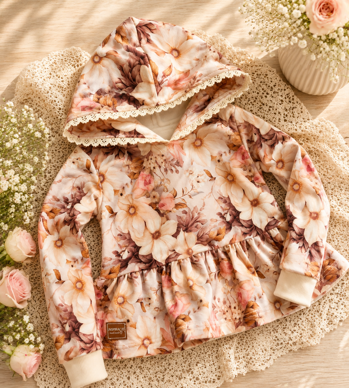 Bluza dziewczęca z kapturem Magnolia Dream