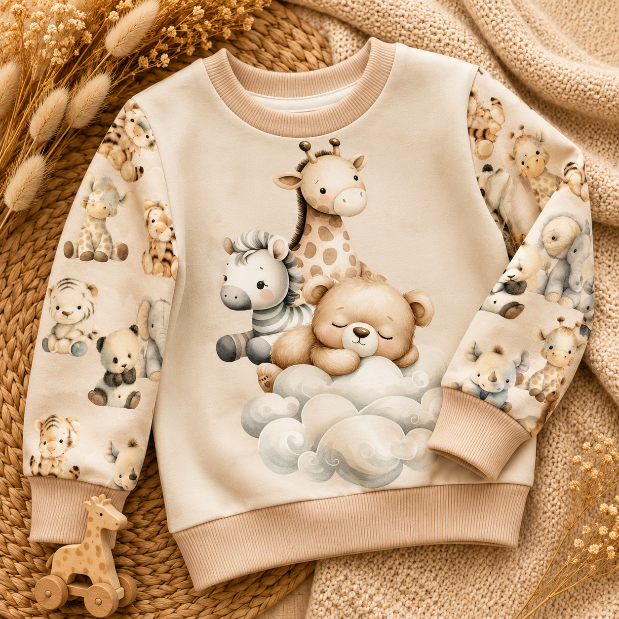 Bluza dziecięca Safari Dreams – beżowa