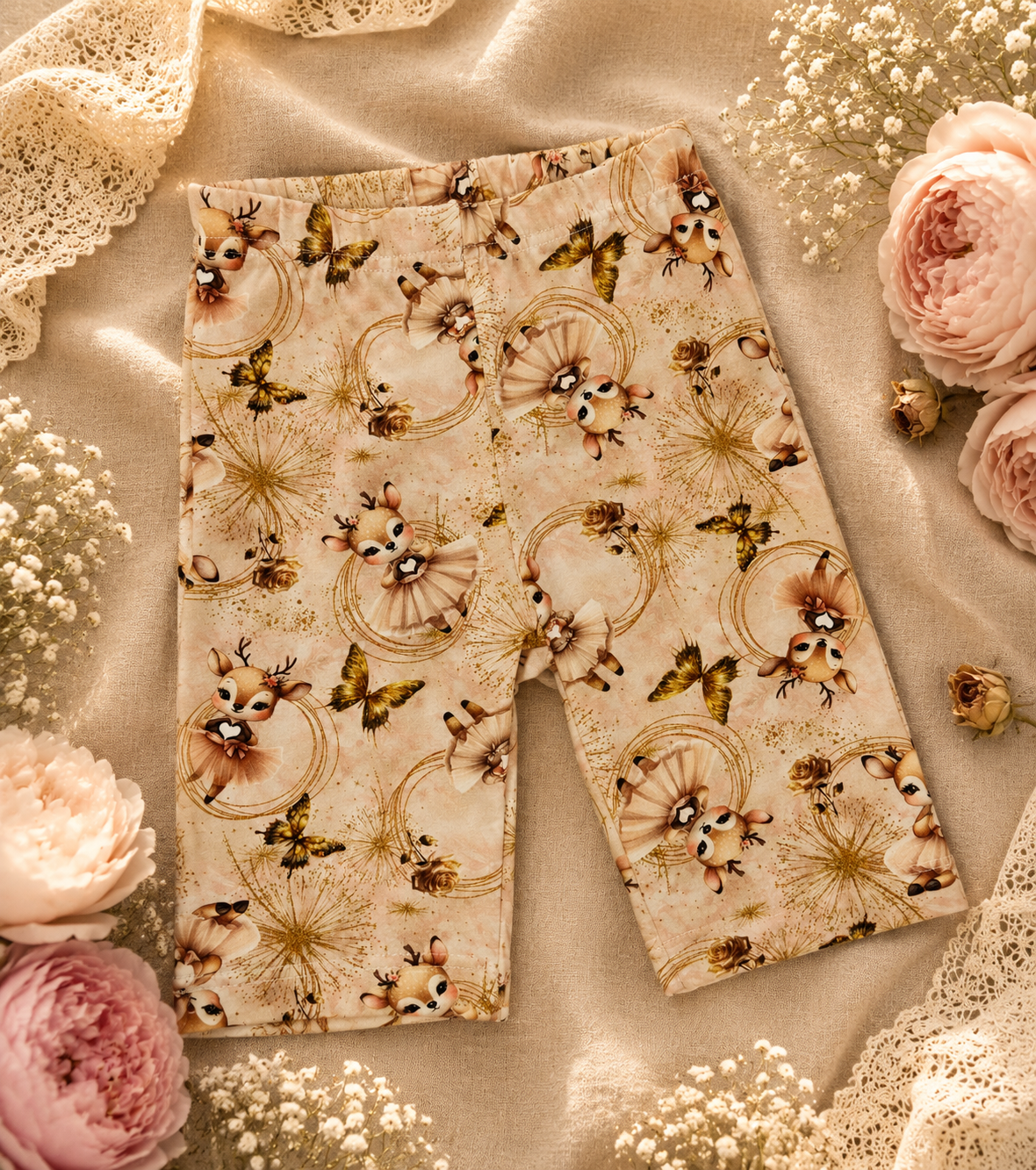 Legginsy dziecięce „Baletnica Sarenka” – bawełniane legginsy dla dziewczynki | Little Atelier