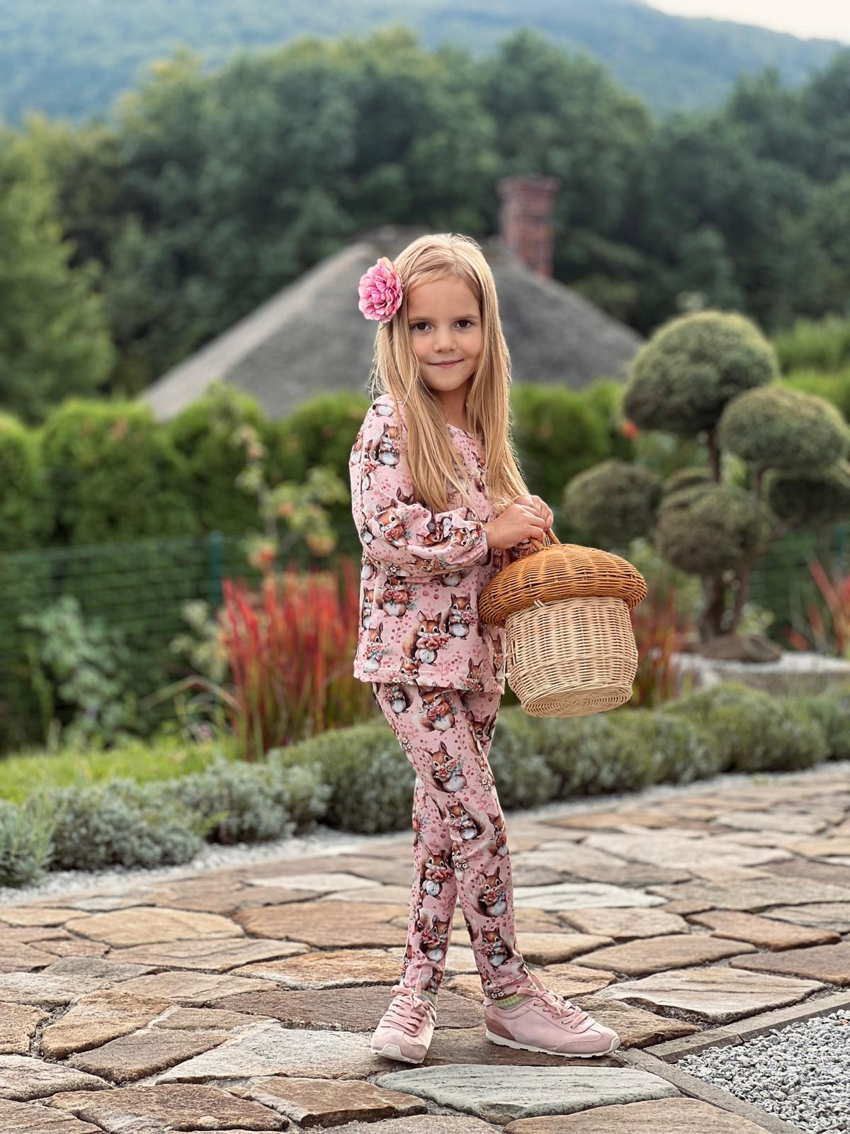 Legginsy dziewczęce „Leśna Wiewiórka” | Little Atelier