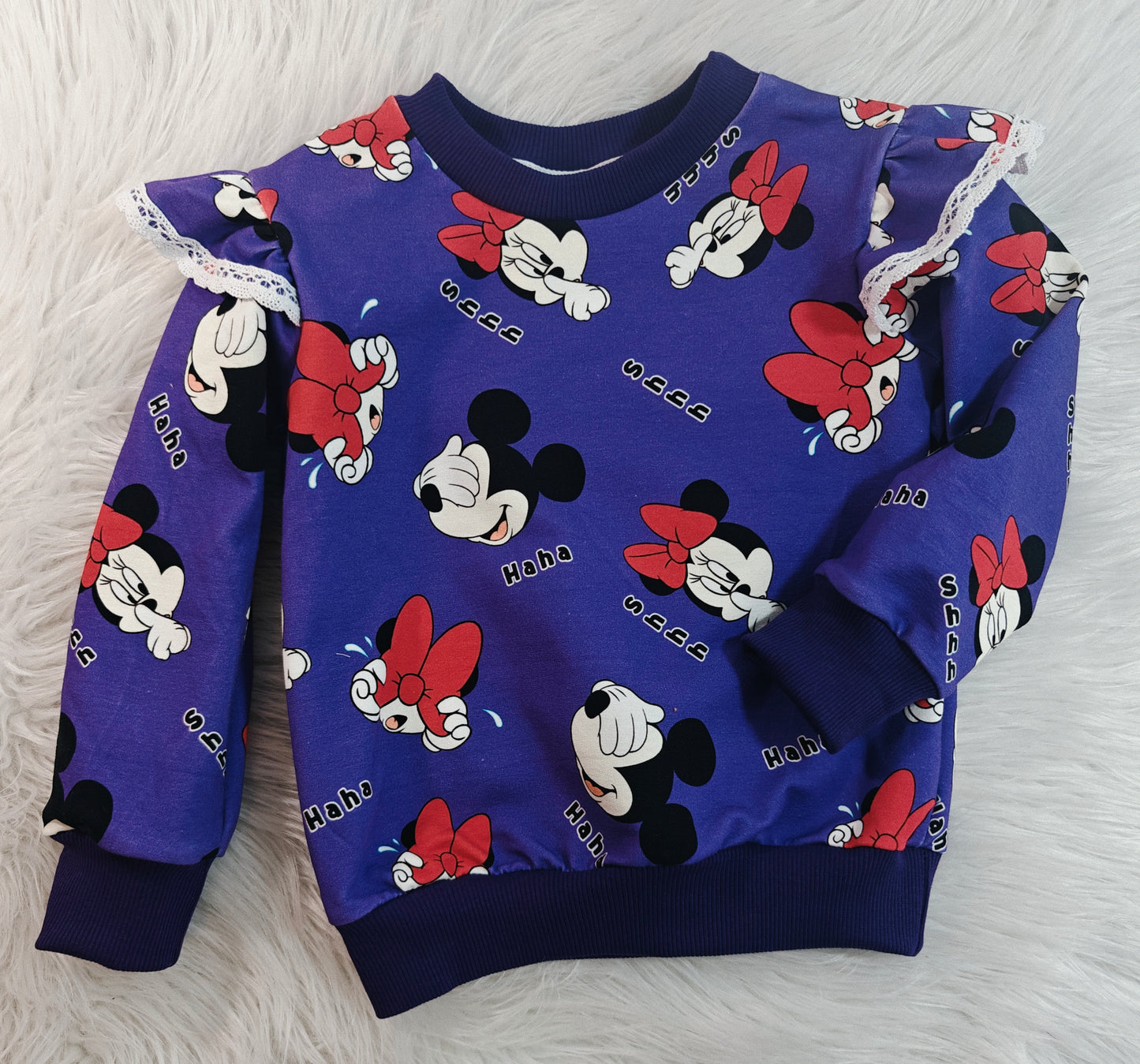 Bluza dziecięca Minnie Mouse Fioletowa
