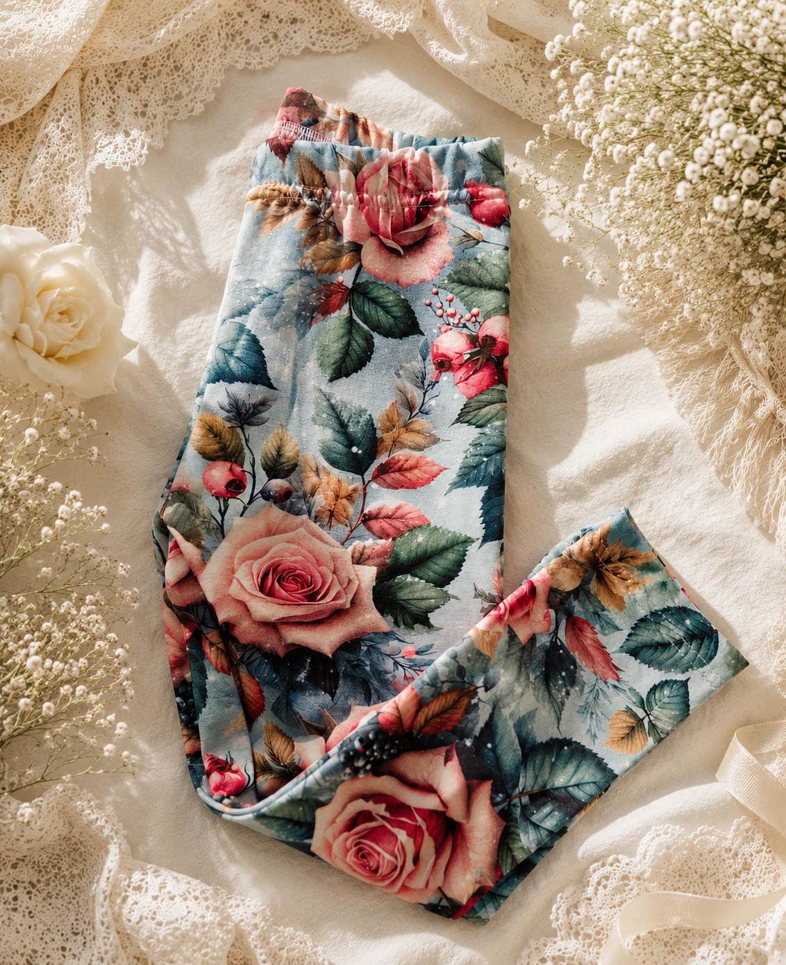 Legginsy dziecięce Różany Ogród