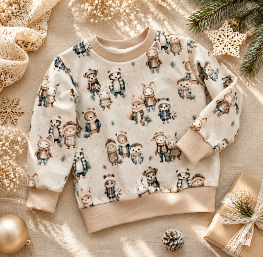 Bluza dziecięca „Leśni Przyjaciele” – bluza premium dla dzieci | Little Atelier