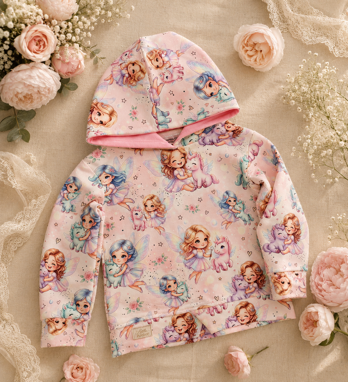 Dres dziecięcy „Magiczne Wróżki” – komplet premium z kapturem | Little Atelier