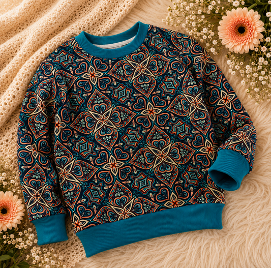 Bluza Dziecięca Mandala Turkusowa