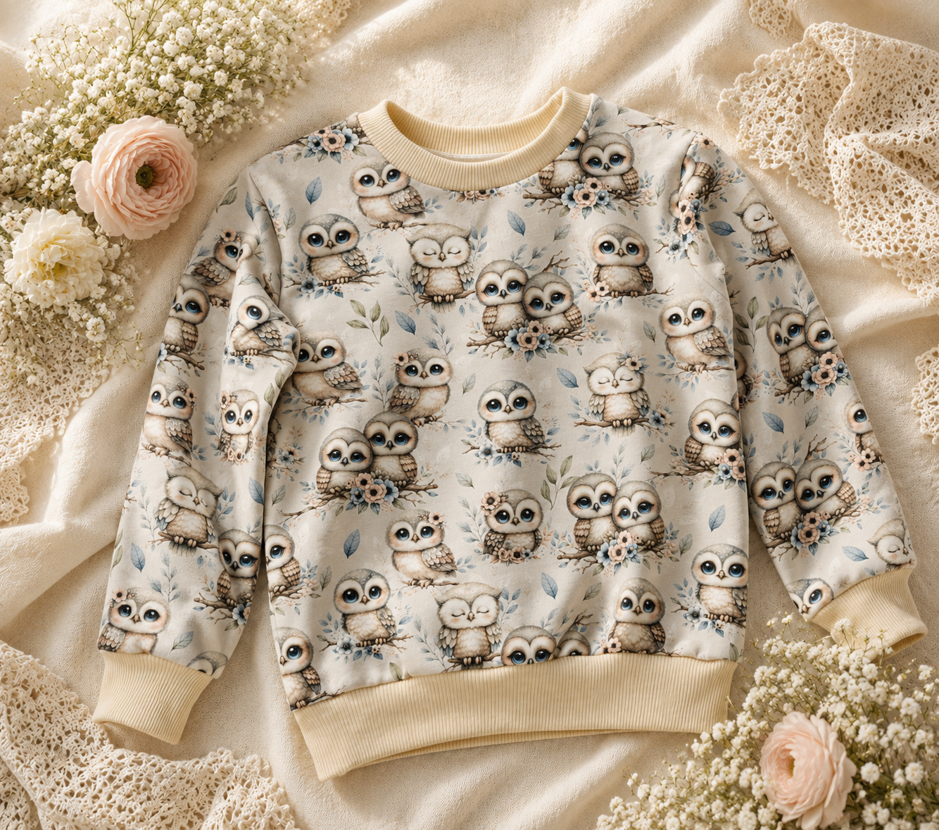 Bluza Dziecięca Słodkie Sówki