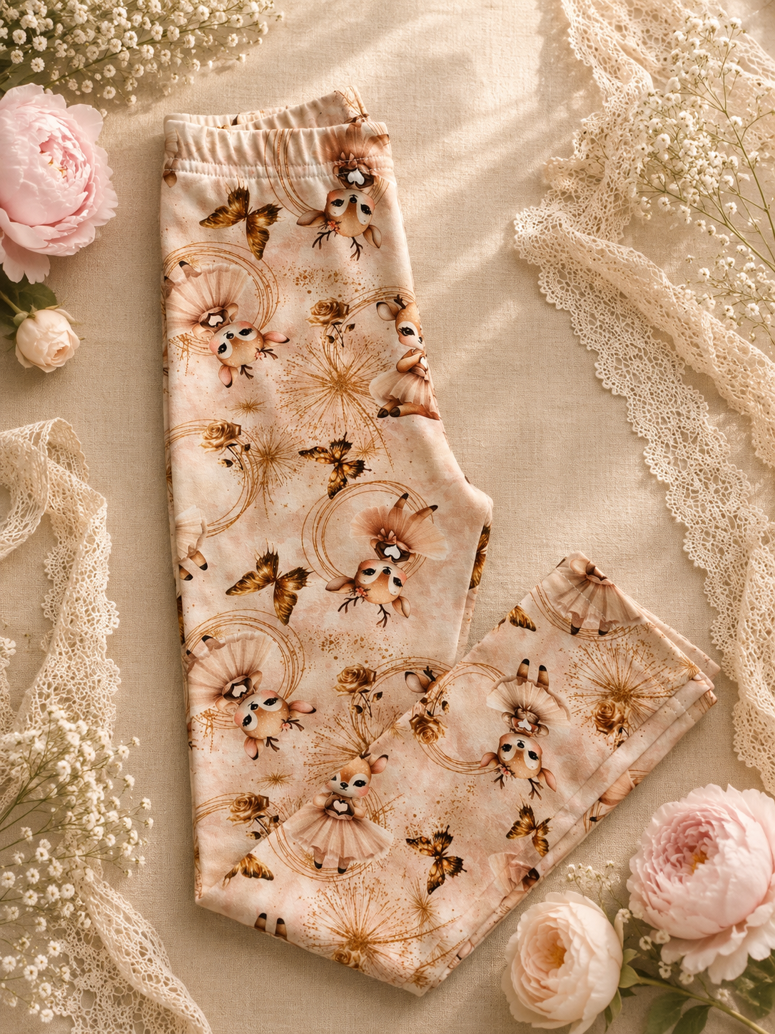 Legginsy dziecięce „Sarenki Baletnice” – odzież dziecięca premium