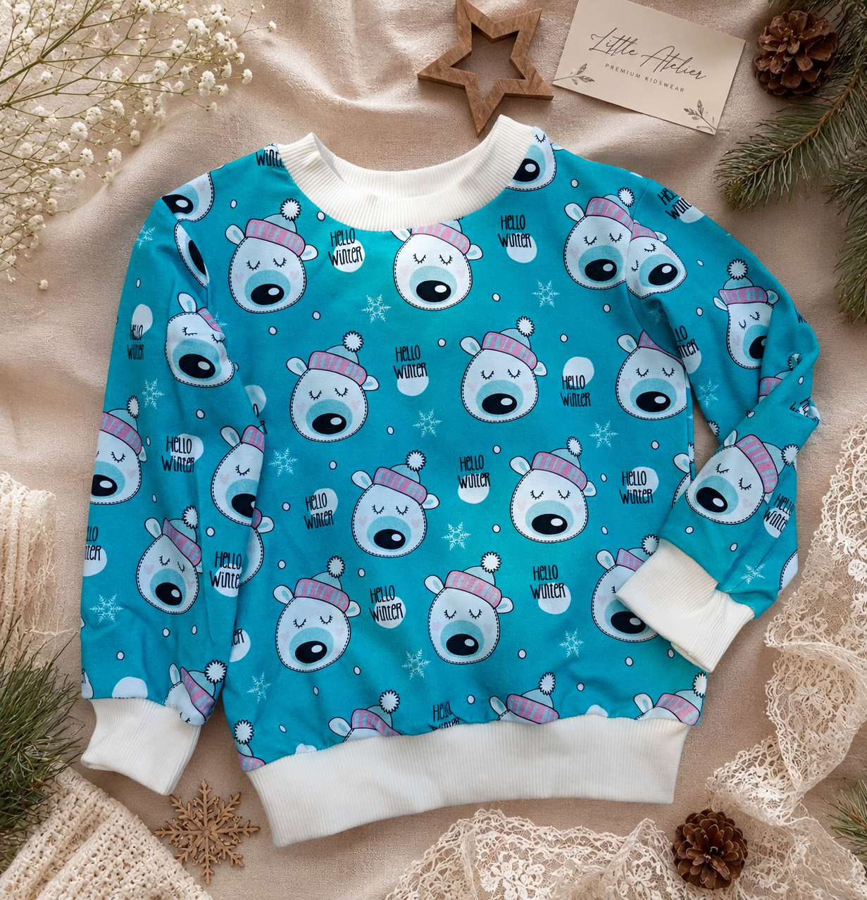 Bluza dziecięca „Hello Winter” – odzież dziecięca premium