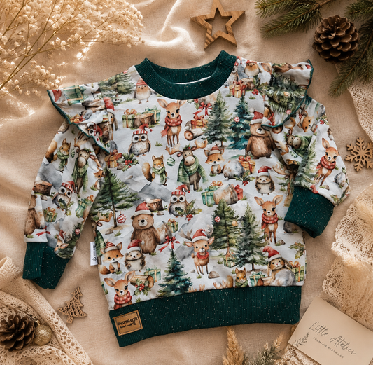 Bluza dziecięca „Leśne Święta” – odzież dziecięca premium