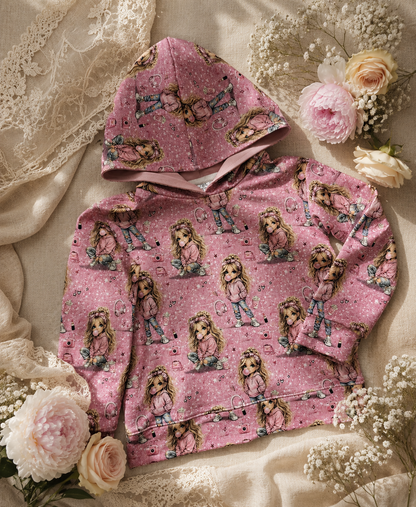 Bluza z kapturem „Bubble Girl Hoodie” – odzież dziecięca premium ZZ
