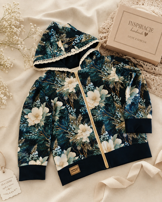 Bluza dziecięca z kapturem „Midnight Garden”