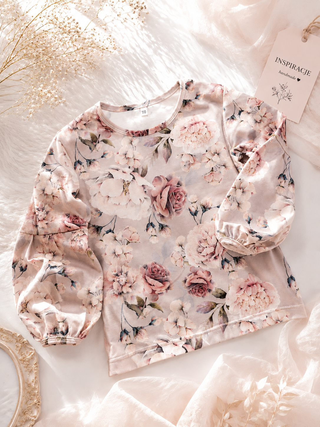 Bluzka dziecięca w kwiaty „Romantic Bloom”