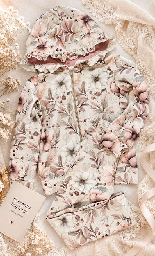 Komplet dziecięcy z kapturem „Vintage Blossom”