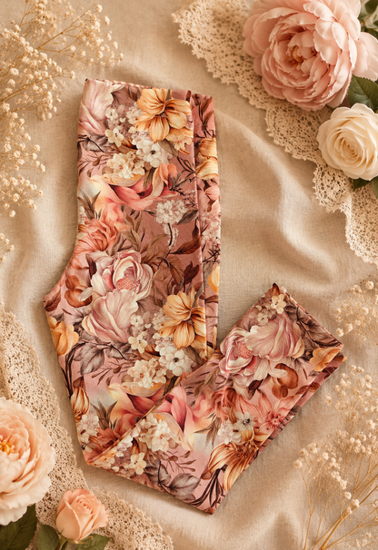 Legginsy dziecięce „Jesienny Ogród” – odzież dziecięca premium ZZ