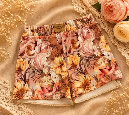 Spódniczko-spodenki dziecięce „Vintage Bloom” – odzież dziecięca premium ZZ