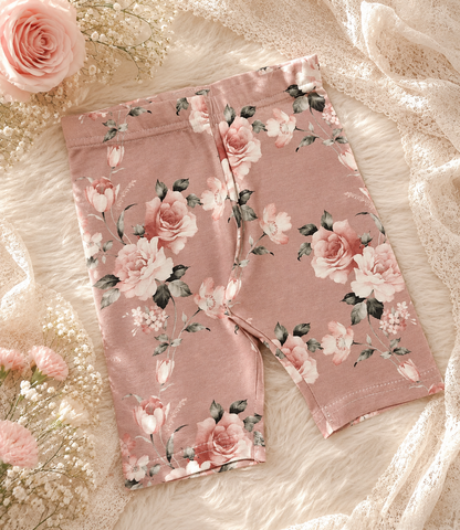 Komplet dziecięcy „Vintage Rose” – bluzeczka, legginsy i kolarki