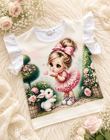 Bluzeczka dziewczęca „Little Bunny Kiss”
