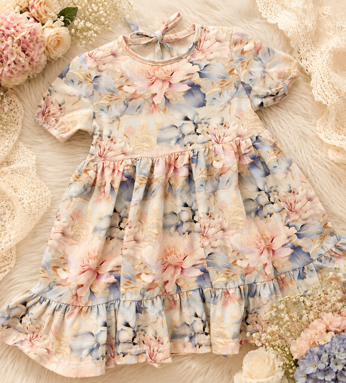Sukienka dziewczęca „Pastel Bloom”