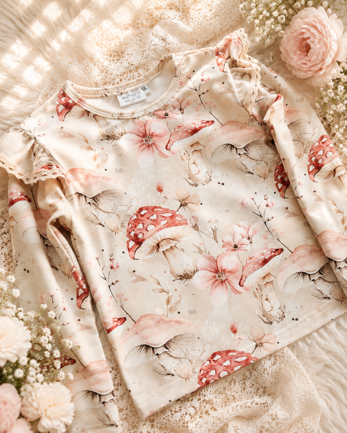 Bluzka dziewczęca „Leśna Polana” | Little Atelier