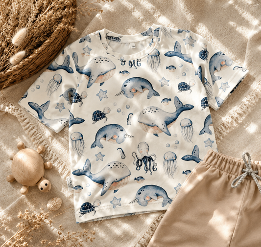 T-shirt dziecięcy „Morska Przygoda” | Little Atelier