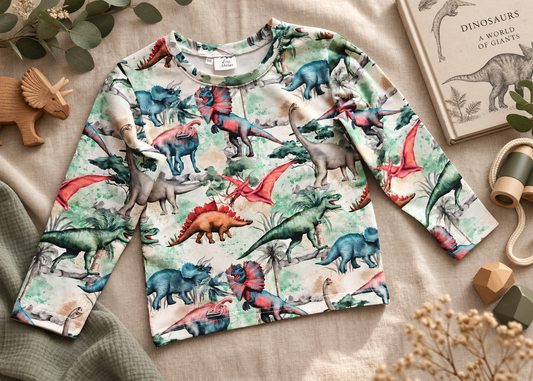Bluzeczka dziecięca „Dinozaury” PREMIUM zz
