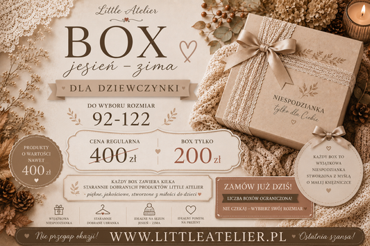 BOX NIESPODZIANKA JESIEŃ–ZIMA DLA DZIEWCZYNKI – odzież dziecięca premium | Little Atelier