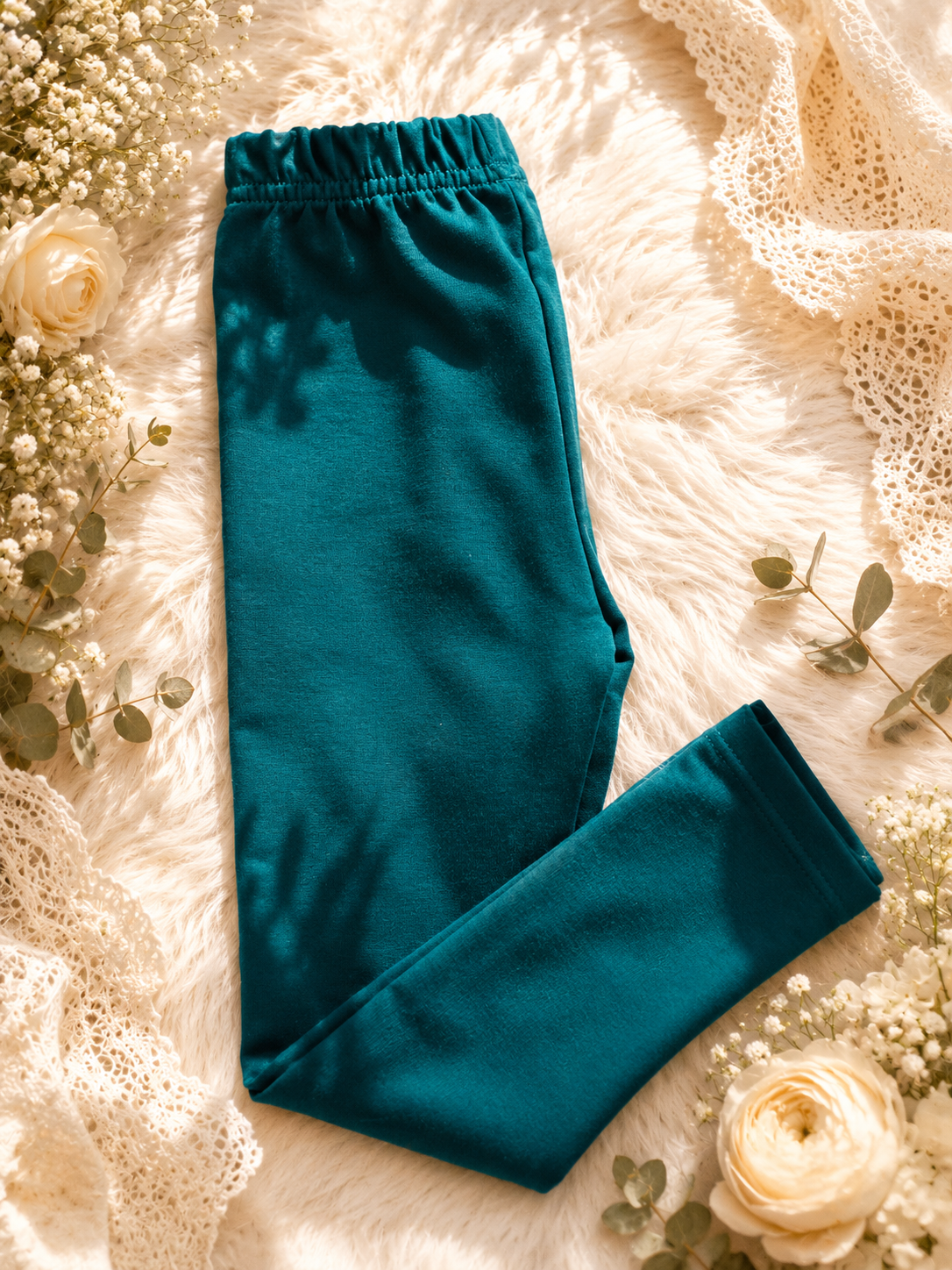 Legginsy dziecięce Turkusowe – wygodne legginsy premium dla dziewczynki