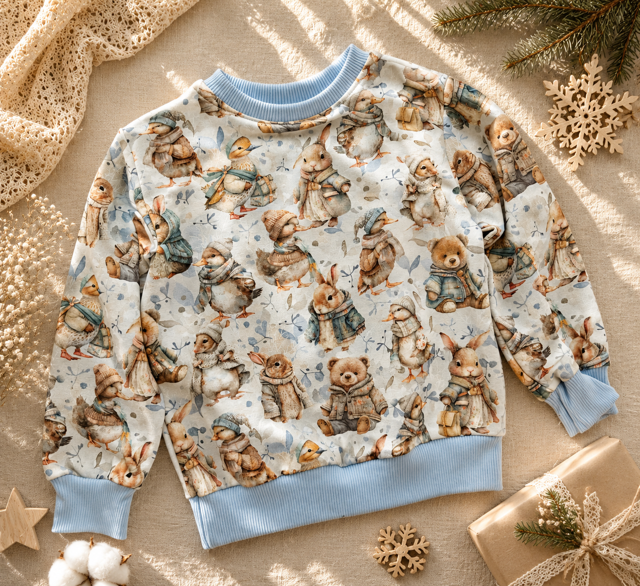 Bluza dziecięca „Zimowy Króliczek” – odzież dziecięca premium