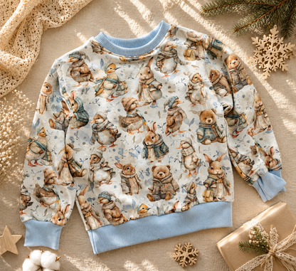 Bluza dziecięca „Zimowy Króliczek” – odzież dziecięca premium