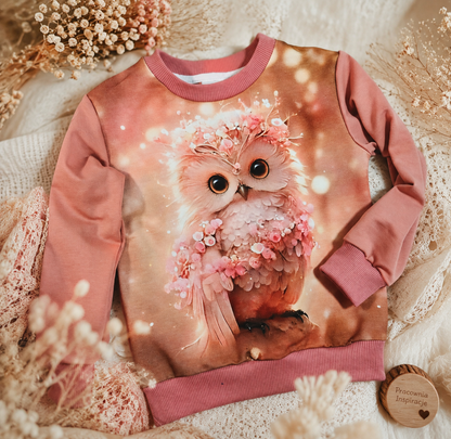 Bluza dziecięca Różowa Sówka