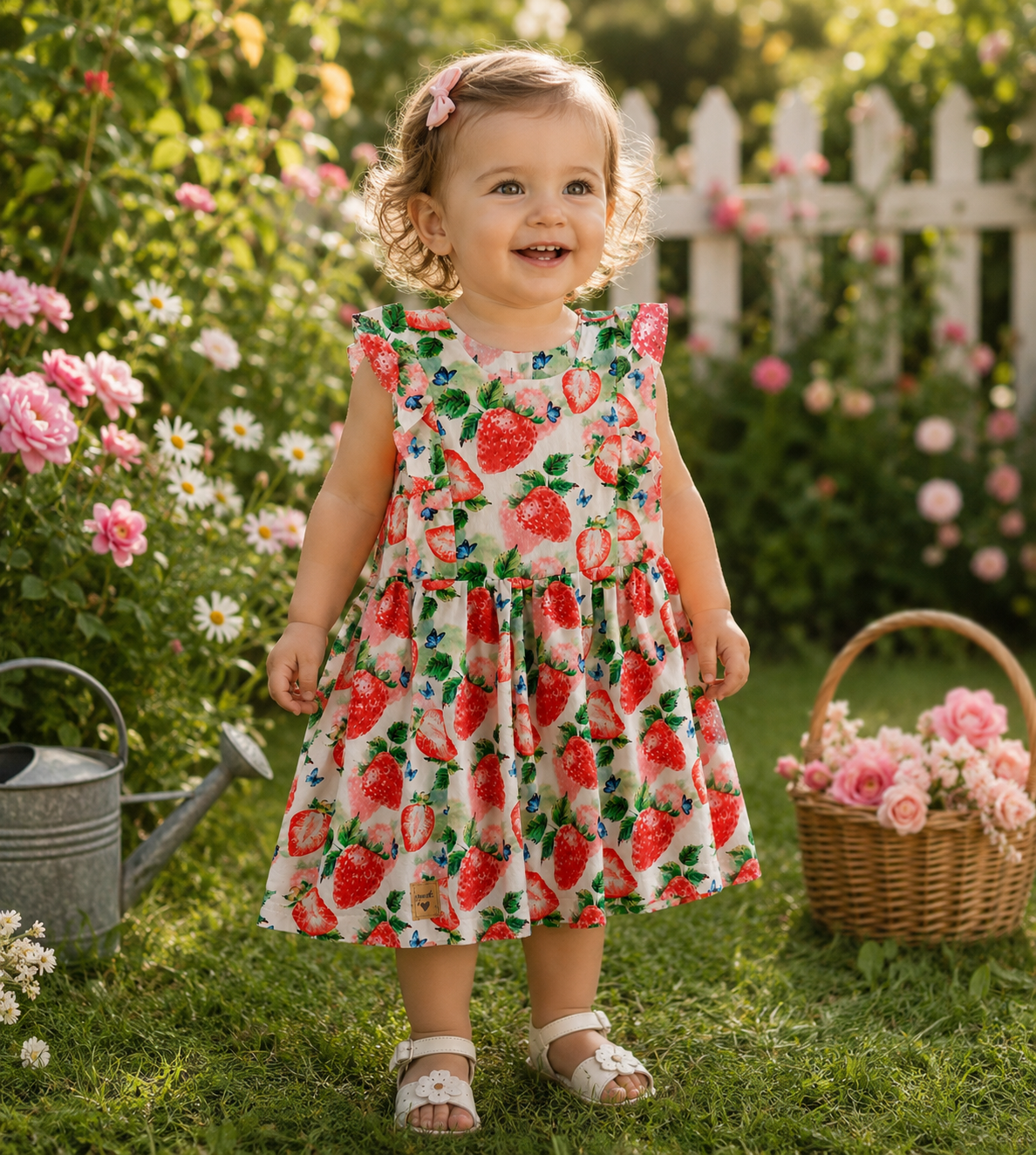 Sukienka dziecięca „Sweet Strawberry” | Little Atelier