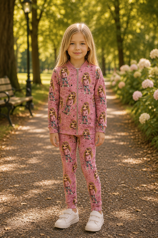 Bluza dziecięca rozpinana „Bubble Girl Zip” – odzież dziecięca premium ZZ