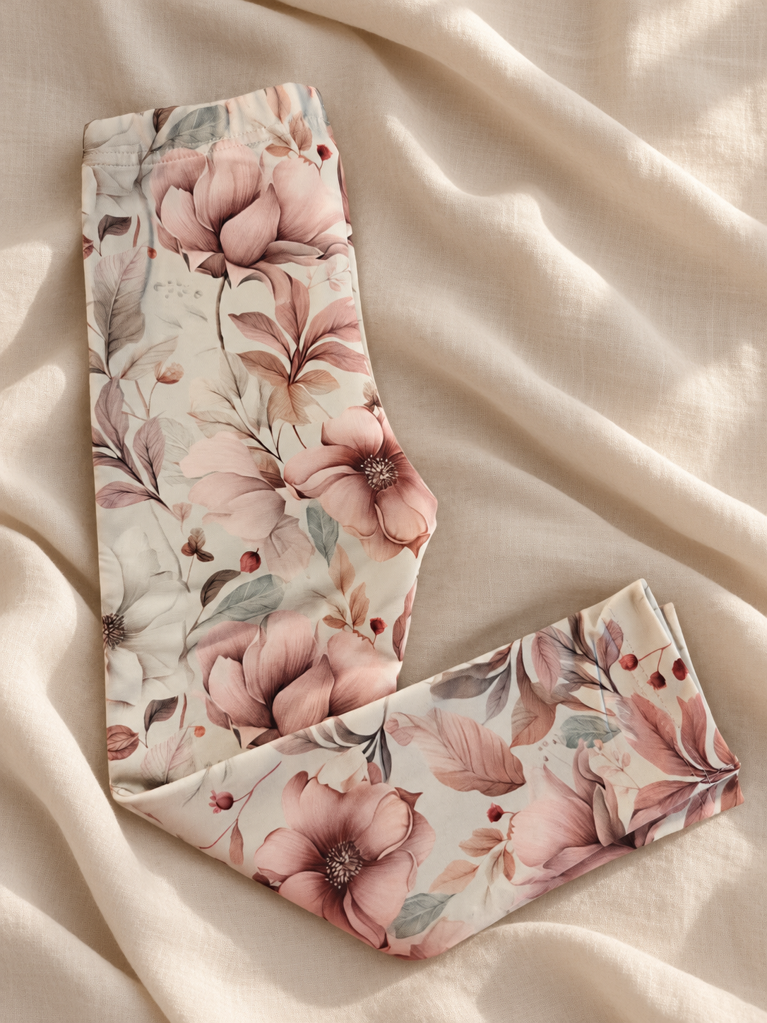 Premium Kinderleggings – BOHO Blossom 🐰🌸