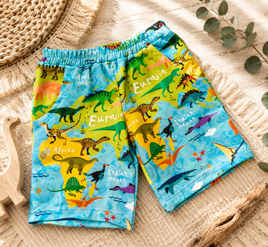 Spodenki dziecięce „Dino World” | Little Atelier