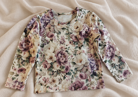 Kwiatowa bluza dziewczęca – Little Atelier Premium