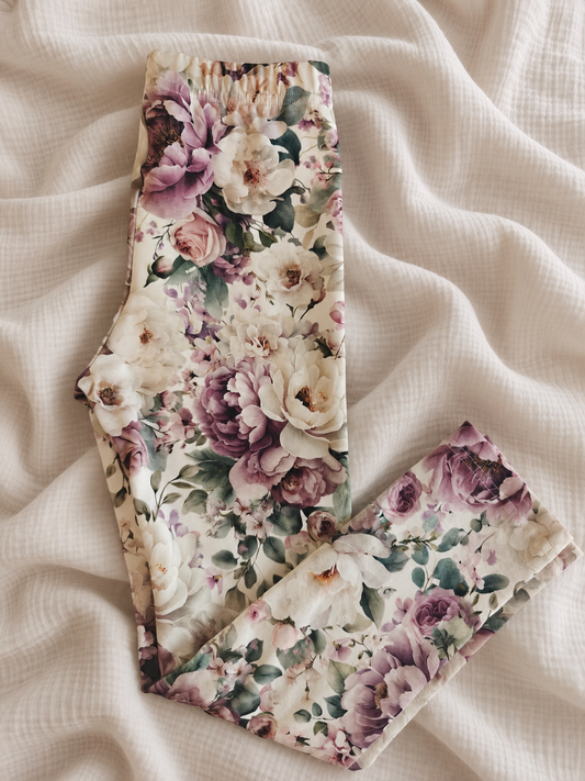 Kwiatowe legginsy dziewczęce – Little Atelier Premium