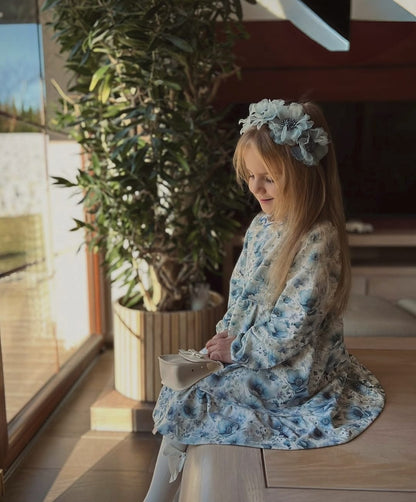 Sukienka Błękitny Ogród Little Atelier Premium