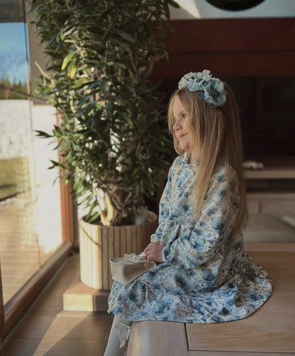 Sukienka Błękitny Ogród Little Atelier Premium