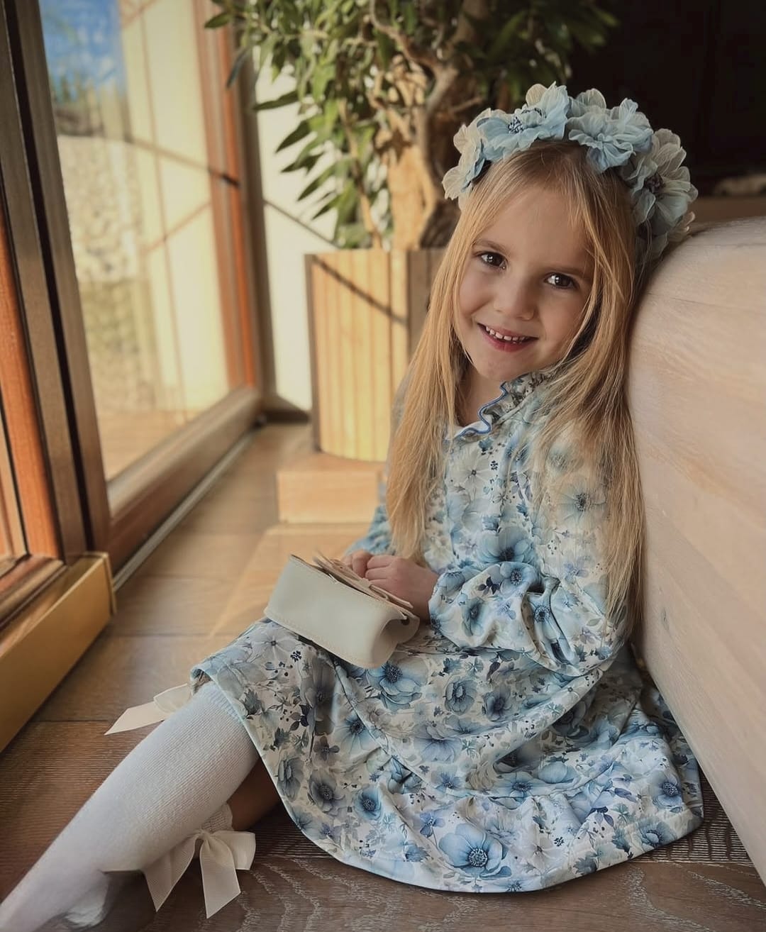 Sukienka Błękitny Ogród Little Atelier Premium