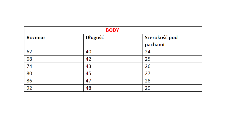 Body dziewczęce „Rose Garden”